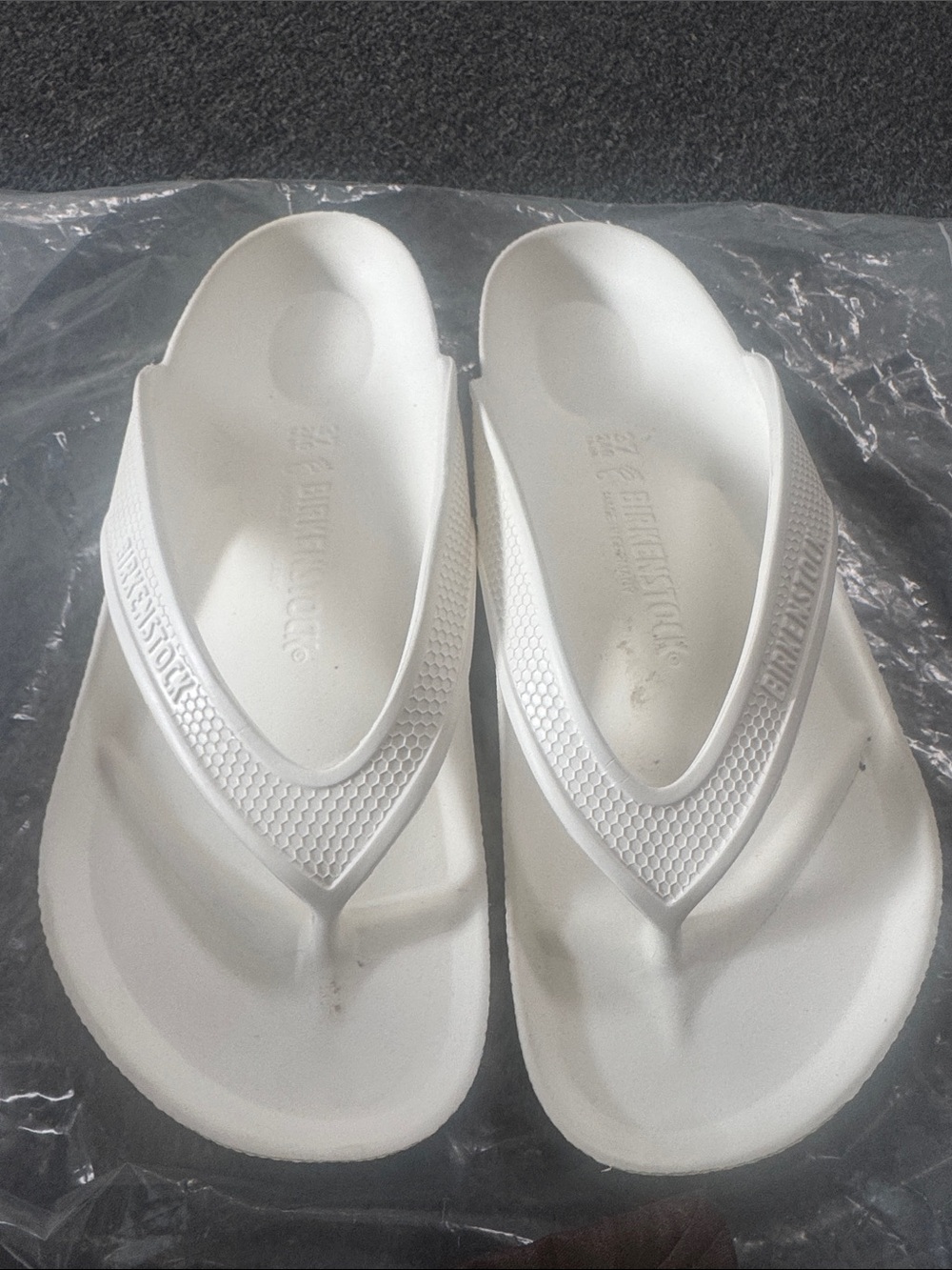 White Foam Flip Flop Sandals